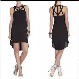 BCBG Maxazria black high low cocktail dress size medium